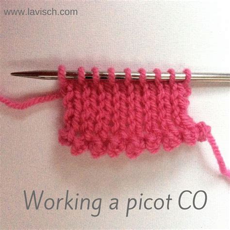 Pattern ideas using the Picot cast on